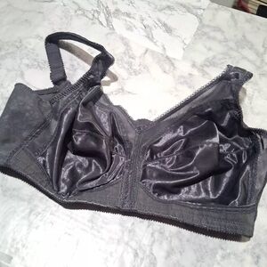 🌰Playtex Metallic Gray Blue Satin Bra